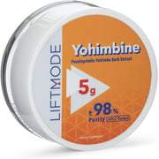 LiftMode Yohimbine HCL Powder Supplement - Fat Burner Supplement Plus Increased Energy and Libido, Yohimbe Bark Extract | Vegetarian, Vegan, Non-GMO, Gluten Free - 5 Grams (2000 Servings)