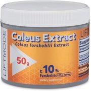 LiftMode Coleus forskohlii Extract Powder Supplement - Boosts Respiratory Health Bone Mineral Density Muscle Mass & Natural Fat Burner | Vegetarian Vegan Non-GMO, Gluten Free - 50 Grams (200 Servings)