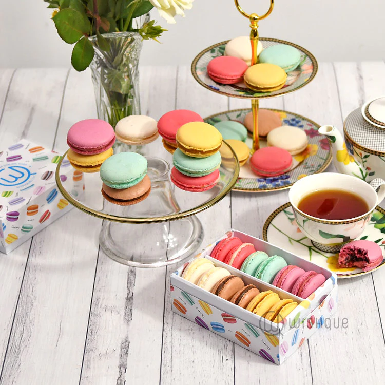 Raspberry & Chocolate French Macarons