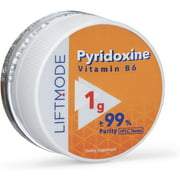 LiftMode Pyridoxine HCl (Vitamin B6) Powder Supplement - Boosts Mood, Brain Health, & Hemoglobin Production | Vegetarian, Vegan, Non-GMO, Gluten Free - 1 Grams (100 Servings)