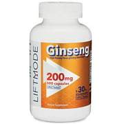 LiftMode Ginseng Extract (Panax Root) 200mg Capsules - Boosts Energy | Sharpens Focus | Increases Libido | Vegetarian, Vegan, Non-GMO, Gluten Free - 300 Count