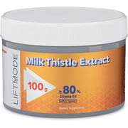 LiftMode Milk Thistle Extract Powder Supplement - Promotes Healthy Liver, Skin, & Circulatory System, & Natural Fat Burner | Vegetarian, Vegan, Non-GMO, Gluten Free - 100 Grams (400 Servings)