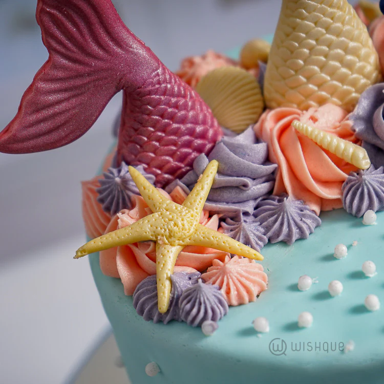 Mermaid Paradise Theme Cake
