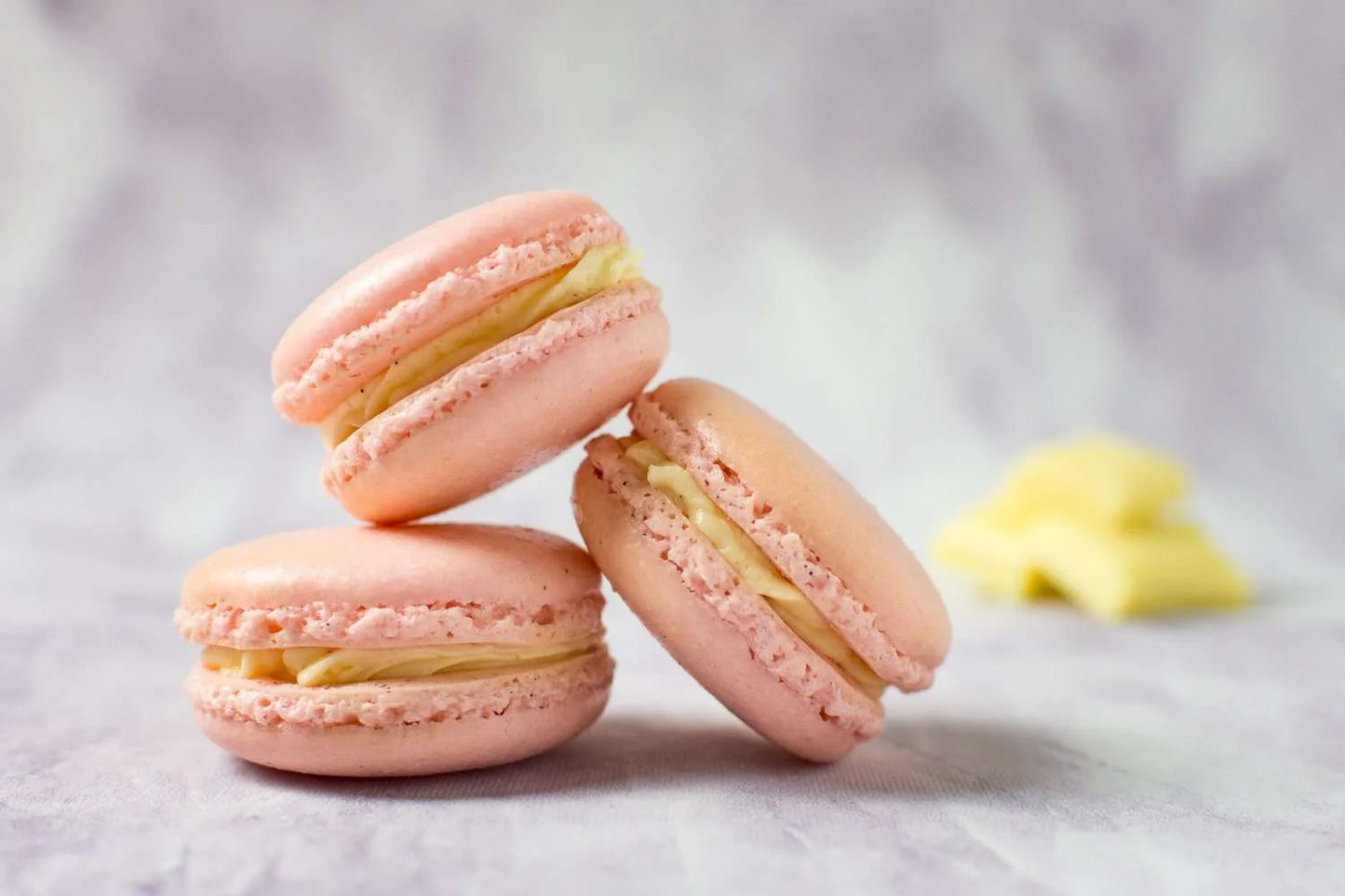 White Chocolate French Macarons